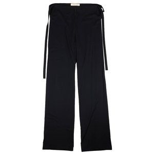 A_PLAN_APPLICATION Navy Blue Tie Pants Size S $455